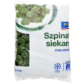 ARO GEHACKTER GEFRORENER SPINAT 2,5 KG - Biolaboratorium