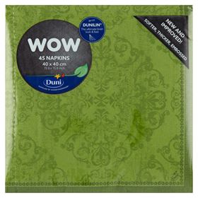 DUNI SERVIETTEN BLATTGRÜN 40 X 40 CM 45 STÜCK - Biolaboratorium