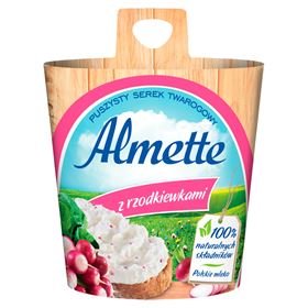 ALMETTE FLUFFY CHEESE KÄSE MIT RADIESCHEN 150 G 6 STÜCK - Biolaboratorium