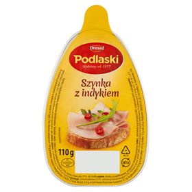 DROSED PODLASKI SCHINKEN MIT TRUTHAHN 110 G 15 STÜCK - Biolaboratorium