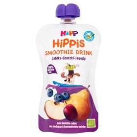 HIPP BIO HIPPIS ÄPFEL-BIRNEN-BEEREN-FRUCHT-SAFT-MOUSSE NACH 1 JAHR 120 ML - Biolaboratorium