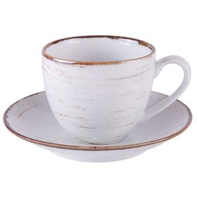 HORECA POLEN TASSE UND UNTERTASSE NOSTA WEISS 300 ML - Biolaboratorium