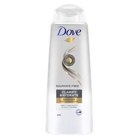 DOVE CLARIFY & HYDRATE FEUCHTIGKEITSSPENDENDES SHAMPOO 400ML - Biolaboratorium