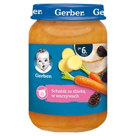 GERBER-POIN-GERICHT MIT PFLAUMEN UND GEMÜSE 190 G - Biolaboratorium