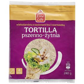FL MEHRERE TORTILLA 25 cm, 4 x 60 g, Mehrkorn - Biolaboratorium