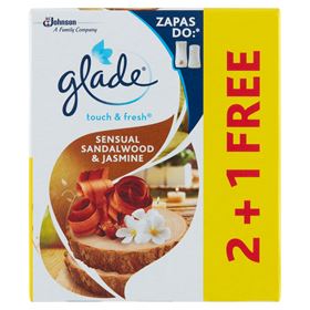 GLADE BY BRISE ONE TOUCH LUFTERFRISCHER SANDELHOLZ UND JASMIN 10ML 3 STÜCK - Biolaboratorium
