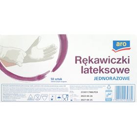 ARO LATEXHANDSCHUHE 50 STÜCK GRÖSSE M - Biolaboratorium