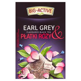 BIG-ACTIVE EARL GREY SCHWARZTEE & ROSENBLÜTENBLÄTTER 40 G (20 X 2 G) 10 STÜCK - Biolaboratorium