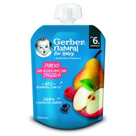 GERBER DESERK APFEL-BIRNE-HIMBEER-HIRSE 80 G - Biolaboratorium