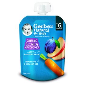 GERBER DESERK APFEL-PFLAUMEN-KAROTTE 80 G - Biolaboratorium