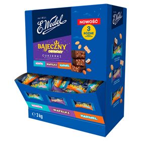 E.WEDEL FABELHAFTE KNUSPRIGE SÜSSIGKEITEN IN SCHOKOLADE 3 KG - Biolaboratorium