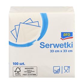 ARO 3-LAGIGE CHAMPAGNERSERVIETTEN 33 X 33 CM 100 ST - Biolaboratorium