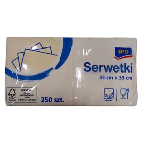 ARO CHAMPAGNER 2-LAGIGE SERVIETTEN 33 X 33 CM 250 ST - Biolaboratorium