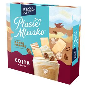 E. WEDEL VOGELMILCH CAFFÉ FRAPPÉ IN WEISSER SCHOKOLADE 340 G 18 STÜCK - Biolaboratorium