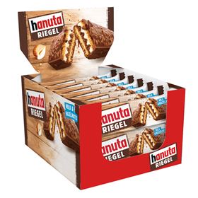 HANUTA RIEGEL Knusprige Waffel mit Nuss- und Milchfüllung, 34,5 g - Biolaboratorium