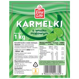 FINE LIFE MINT CARAMELLS 1KG 5 STK - Biolaboratorium