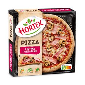 HORTEX-PIZZA MIT SCHINKEN UND PILZEN 345 G - Biolaboratorium