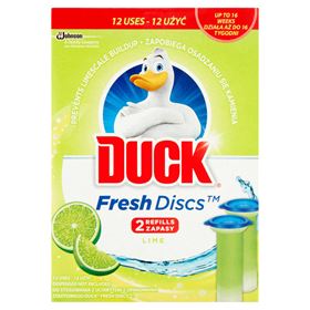 DUCK FRESH DISCS LIME TOILET GEL DISK NACHFÜLLUNG 72ML (2 NACHFÜLLUNGEN) - Biolaboratorium