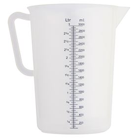 HENDI POLYPROPYLEN-MESSGERÄT MIT STUFE 3 L - Biolaboratorium