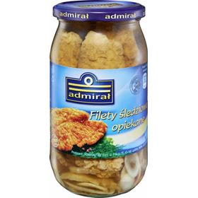 ADMIRAŁ GEBACKENE HERINGSFILETS 780 G - Biolaboratorium
