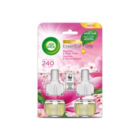 AIR WICK ÄTHERISCHE ÖLE ELEKTRISCHER ERFRISCHER ERFRISCHER MAGNOLIE & KIRSCHBLÜTE 19 ML 2 STÜCK - Biolaboratorium