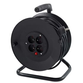 ELEKTROTAAJ 4-AUSGANG-VERLÄNGERUNGSKABEL MIT SCHALTER AN DER TROMMEL 40 M - Biolaboratorium