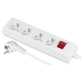 ELEKTROTAAJ 4-AUSGANG-VERLÄNGERUNGSKABEL MIT SCHALTER 3 M - Biolaboratorium