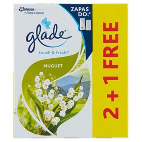 GLADE BY BRISE ONE TOUCH MINI SPRAY LILY OF THE VALLEY LUFTERFRISCHER 3 X 10 ML - Biolaboratorium