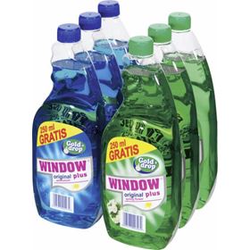 GOLD DROP WINDOW PLUS FENSTERREINIGERMISCHUNG 750 ML 6 STÜCK - Biolaboratorium