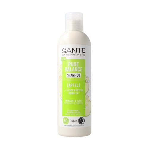 NORMALISIERENDER SCHAMPOOM FÜR ÜBERMÄSSIG FETTIGES HAAR - APFEL UND PROTEIN COMPLEX ECO 250 ml - SANTE - Biolaboratorium