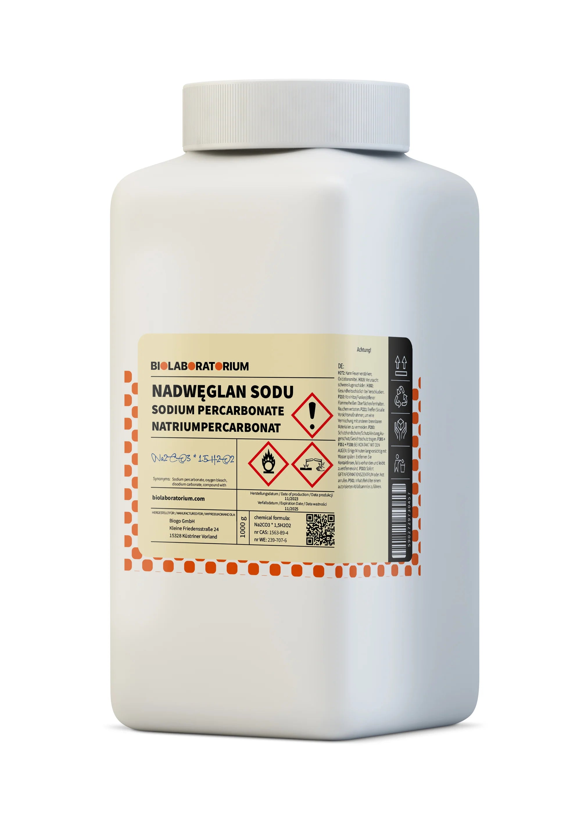 Natriumpercarbonat 5kg BIOLABORATORIUM - Biolaboratorium