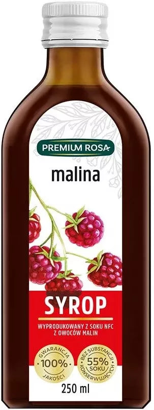 Himbeersirup 250 ml PREMIUM ROSA - Biolaboratorium