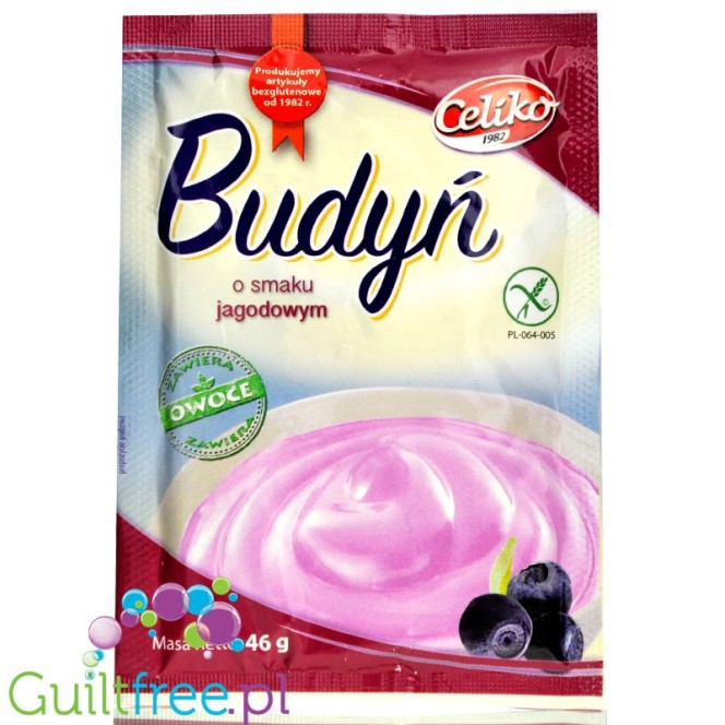 Pudding mit Beerengeschmack ohne Gluten 40g CELIKO - Biolaboratorium