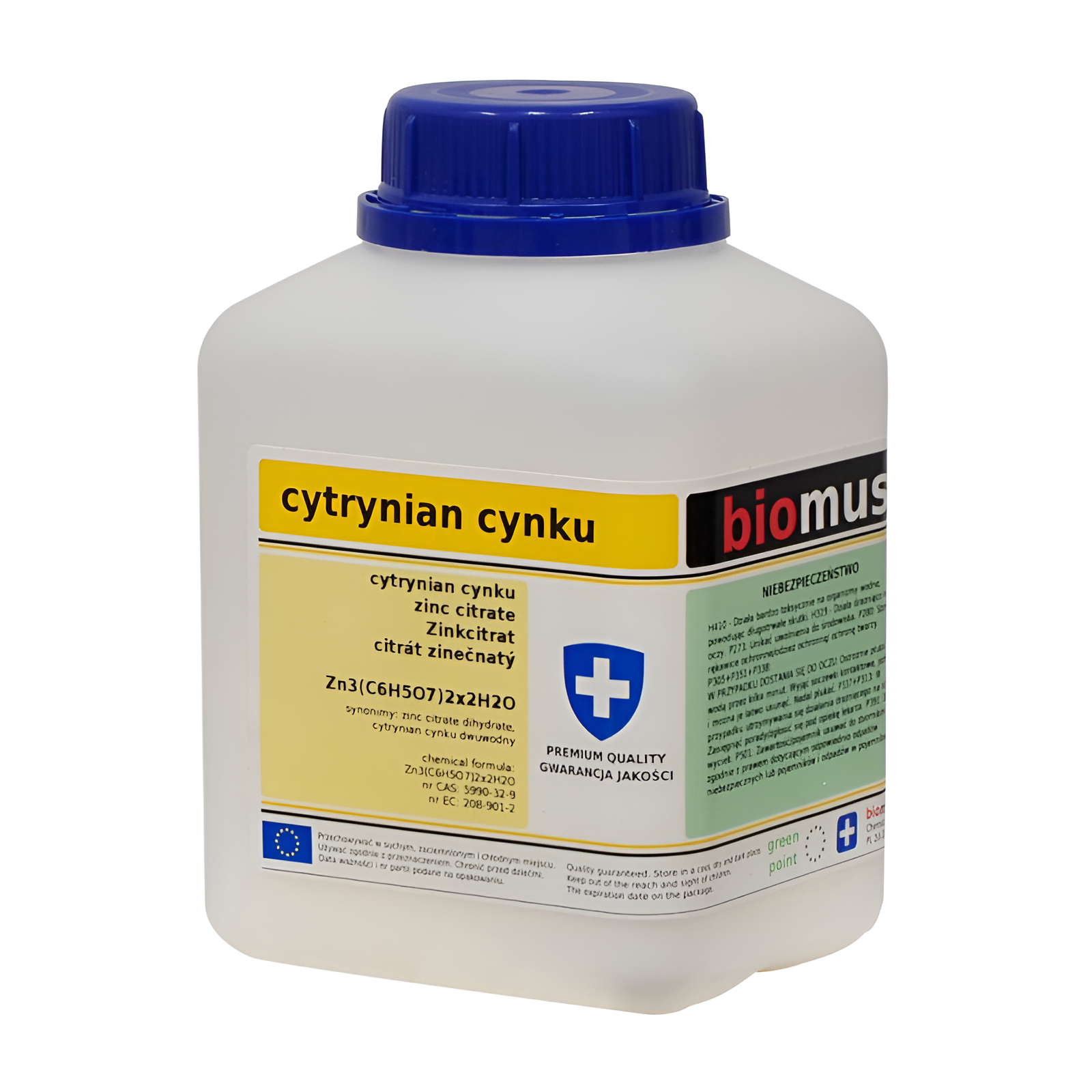 Zinkcitrat Dihydrat 250 g BIOMUS - Biolaboratorium