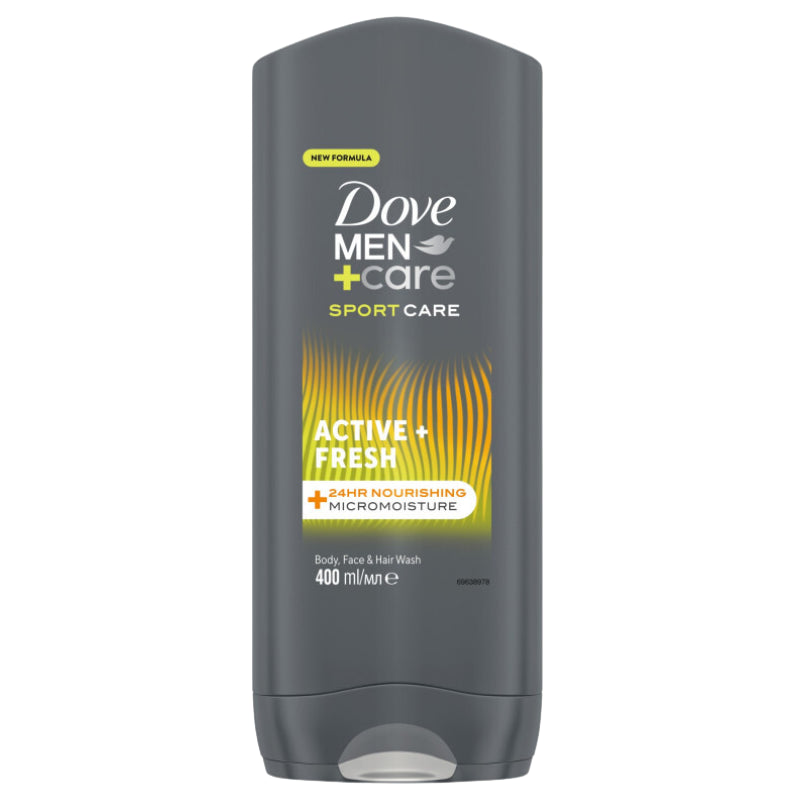 DOVE MEN+CARE SPORT ACTIVE+FRESH DUSCHGEL 400ML - Biolaboratorium