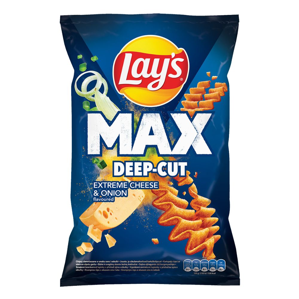Lay's Maxx Käse- und Frühlingszwiebelchips 130 g - Biolaboratorium