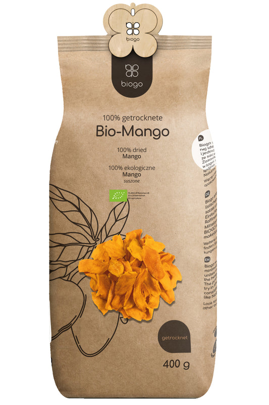 Getrocknete Mango bio 400 g BIOGO - Biolaboratorium