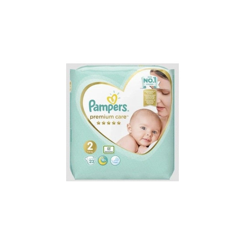 Premium Care Windeln Größe 2, 4kg-8kg, Pampers 23St. - Biolaboratorium