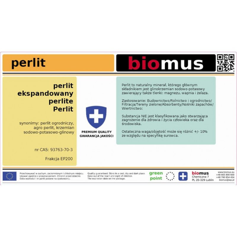 Natürlicher Perlit Biomus 5L - Biolaboratorium