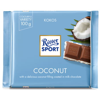 Milchschokolade mit Kokosnuss Ritter Sport 100g