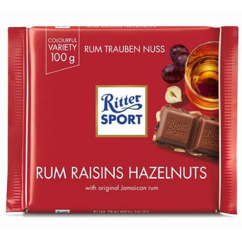 Milchschokolade mit Rum und Trockenfrüchten Ritter Sport 100g