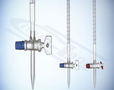 GERADE GLASBIURETTE Klasse B aus Glas WARCHEM