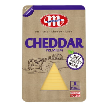 Käse Cheddar Mlekovita Scheiben 150g