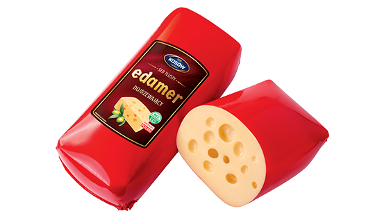 Aus der Waage: Edamer Kosów-Käse (Scheiben ca. 100g)