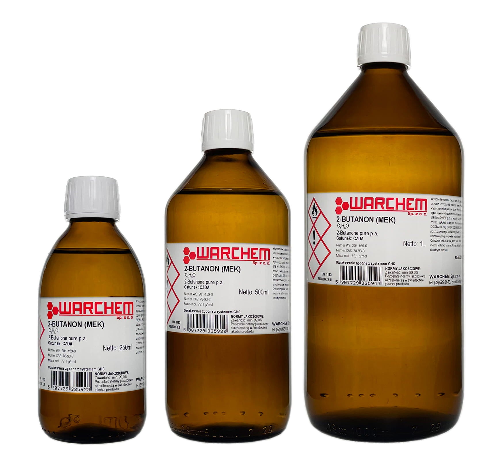 2-BUTANON ( MEK ) - REIN 100 ml WARCHEM