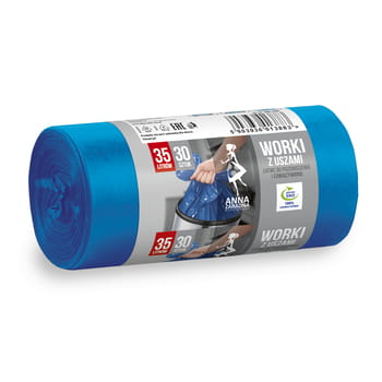 Müllsäcke 35l mit Griffen 30 Stück, blau Anna Zaradna