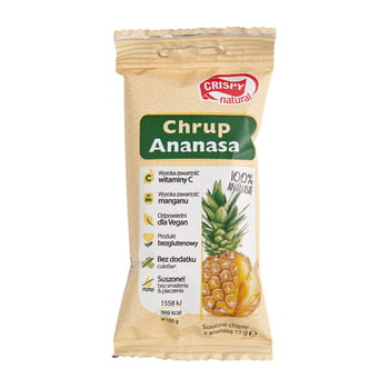 Knusprige natürliche Ananaschips 15g