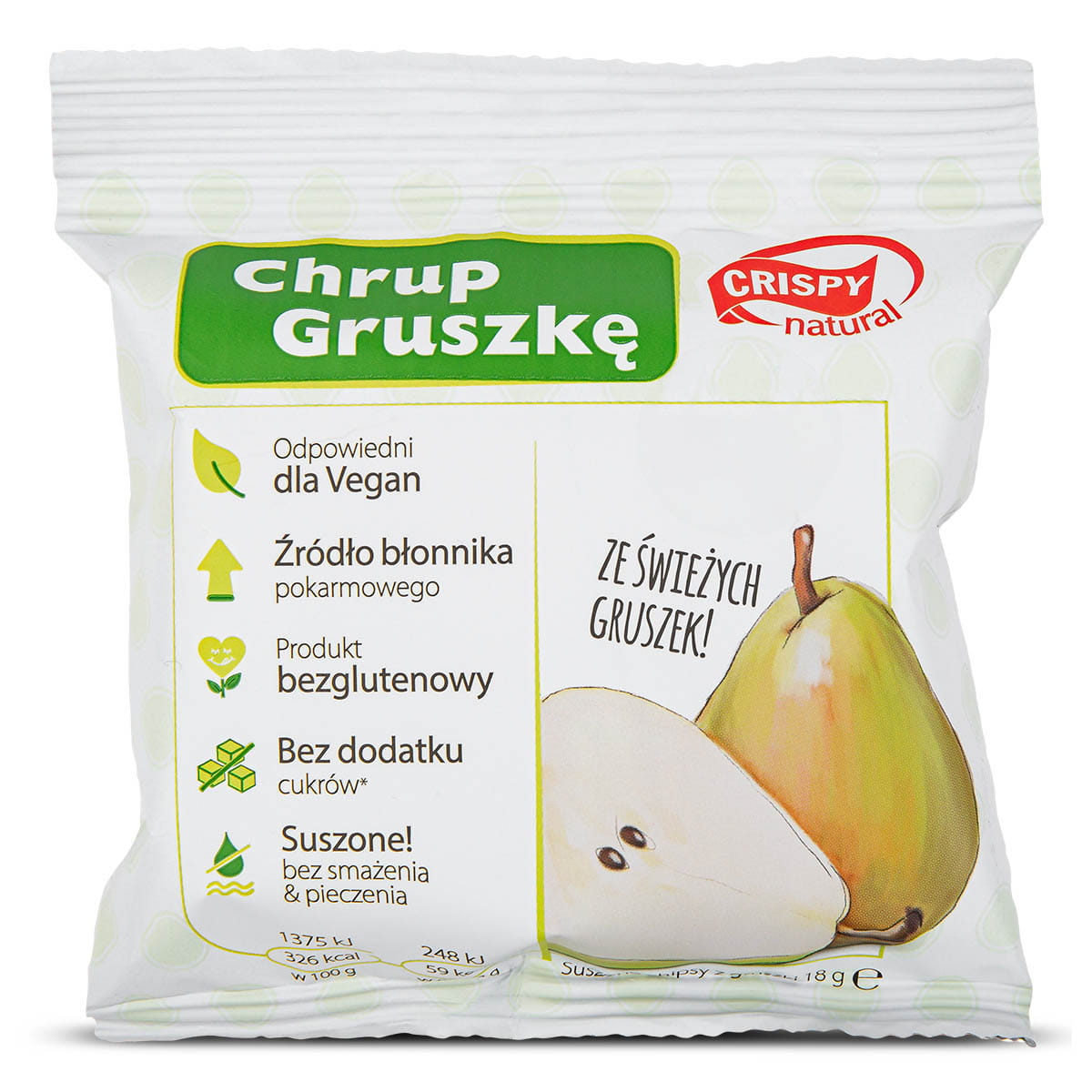 Knusprige natürliche Birnenchips 18g