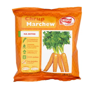 Knusprige natürliche Karottenchips 18g