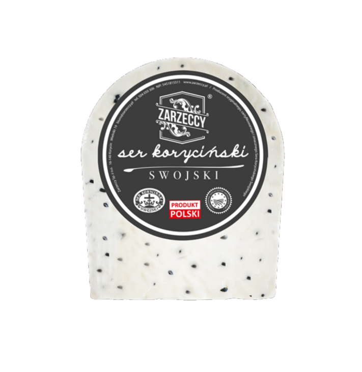 Aus der Waage: Koryciński-Käse mit Schwarzkümmel (ein Stück von etwa 250 g)